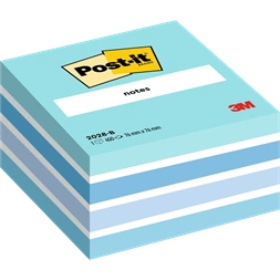 Post-it 76x76mm 2028 B pasztellkék 450 lap kockatömb 100% PEFC, SGSCH-PEFC-COC-110078