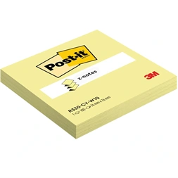 Post-it Super Sticky R330-CY 76x76mm 100lap kanárisárga öntap. Z-jegyzettömb 100% PEFC, SGSCH-PEFC-COC-110078