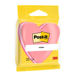 Post-it szív alakú öntapadós jegyzettömb 100% PEFC, SGSCH-PEFC-COC-110078