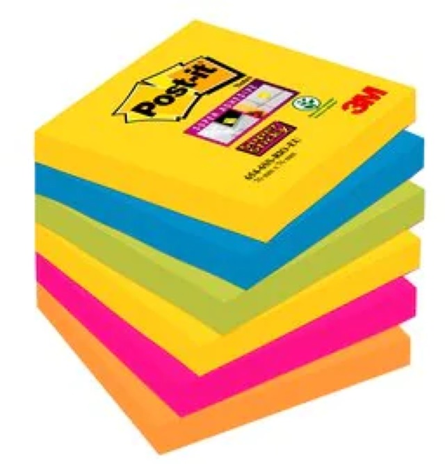 Post-i Super Sticky Rio 76x76mm 6db/csomag jegyzettömb