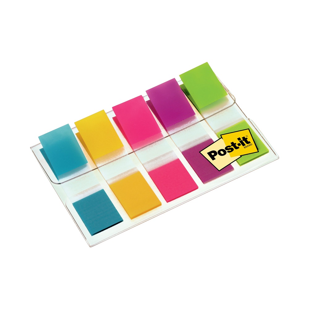 Post-it 12×43mm 5×20lap élénk színű keskeny jelölőcímke