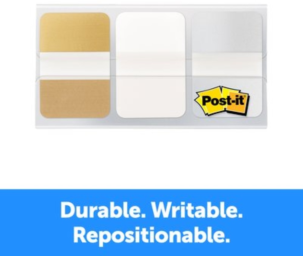 Post-it 25,4x38mm 36lap fémes index jelölőcímke