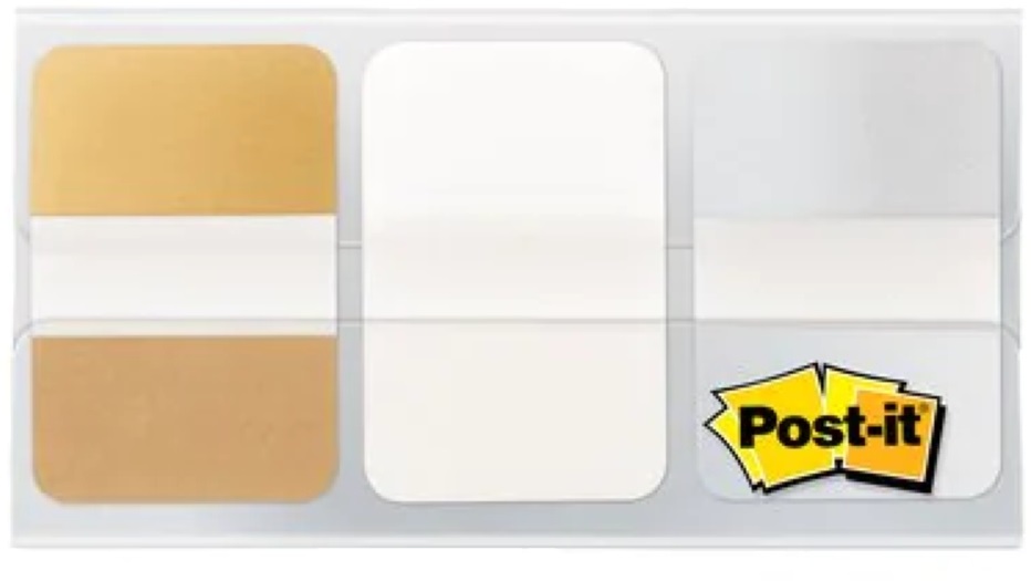 Post-it 25,4x38mm 36lap fémes index jelölőcímke