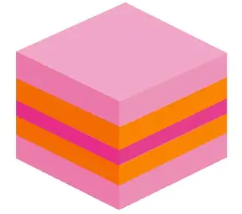 Post-it 51×51mm 400lap vegyes színekben öntapadó mini jegyzetkocka