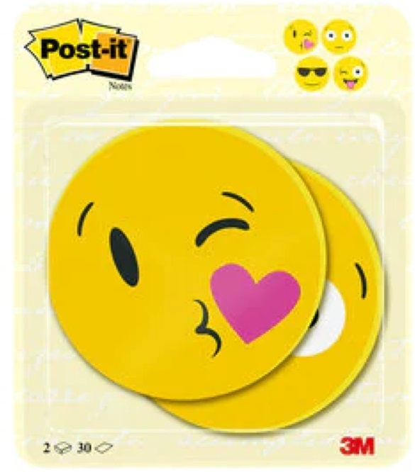 Post-it EMOJI mintájú 2x30lap 70x70mm öntapadó jegyzettömb