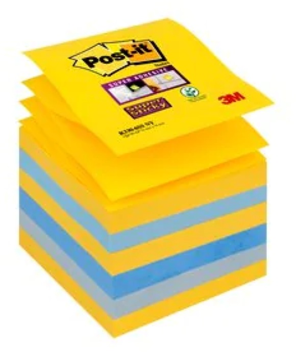 Post-it Super Sticky New York 76x76mm 6x90lap Z-jegyzettömb