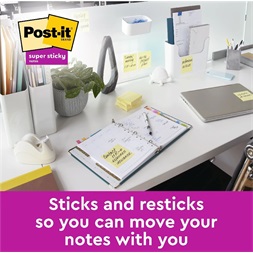Post-it Super Sticky kanári sárga 76x76mm 90lapos 4+2db jegyzettömb (Újszerű)