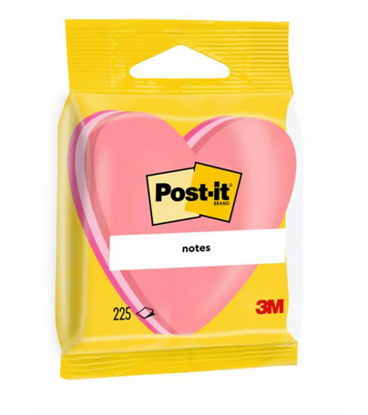 Post-it szív alakú öntapadós jegyzettömb