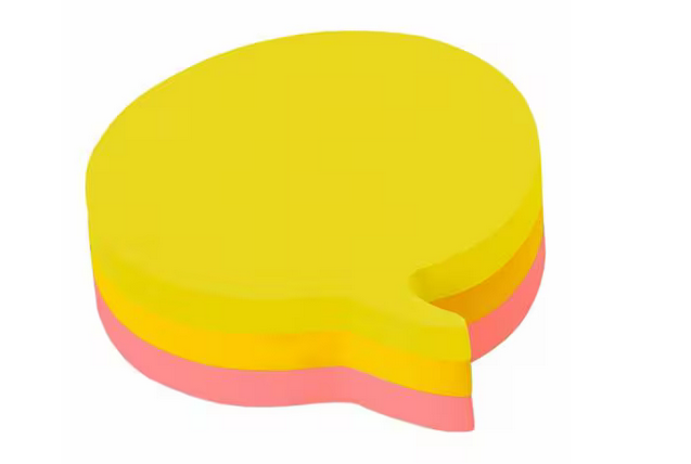 Post-it szövegbuborék alakú öntapadós jegyzettömb