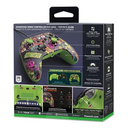 PowerAXBGP0438-01 Advantage Xbox Series X|S/Xbox One/PC vezetékes Fortnite Glow kontroller