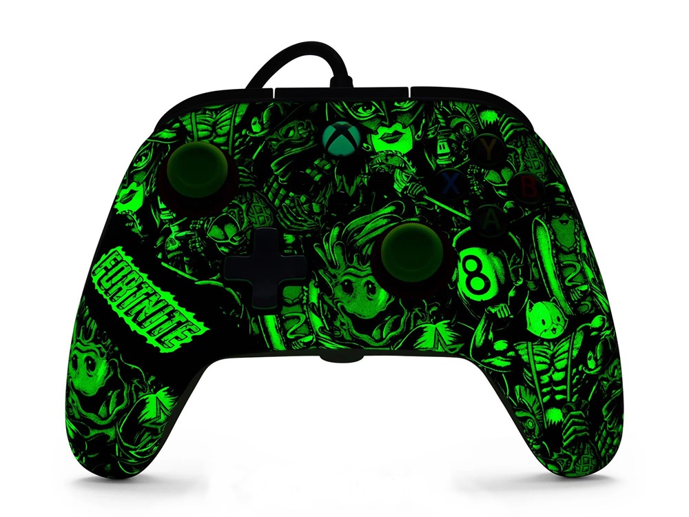 PowerAXBGP0438-01 Advantage Xbox Series X|S/Xbox One/PC vezetékes Fortnite Glow kontroller