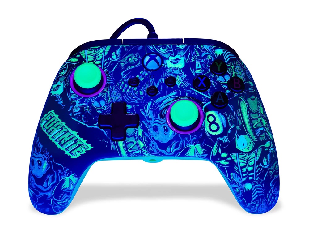 PowerAXBGP0438-01 Advantage Xbox Series X|S/Xbox One/PC vezetékes Fortnite Glow kontroller
