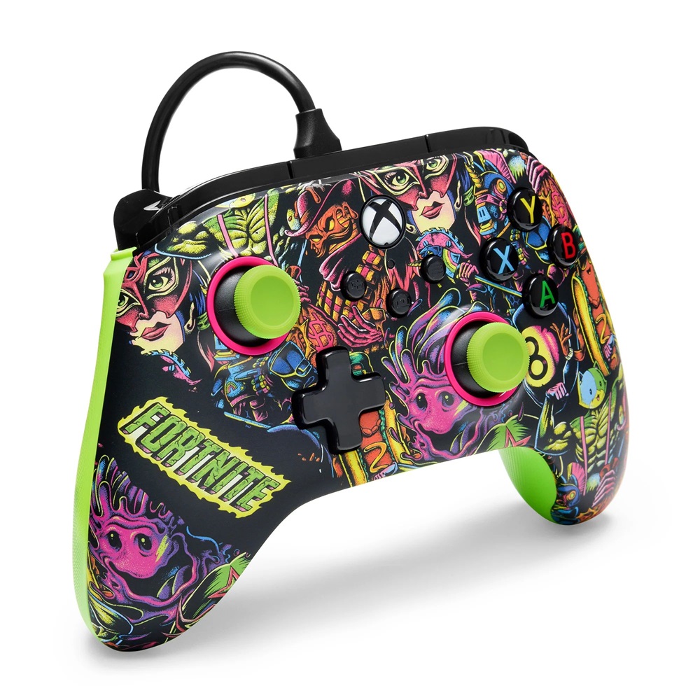 PowerAXBGP0438-01 Advantage Xbox Series X|S/Xbox One/PC vezetékes Fortnite Glow kontroller