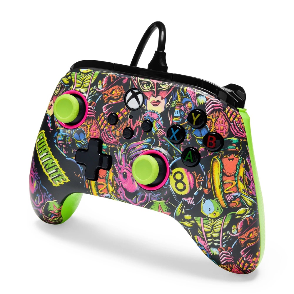 PowerAXBGP0438-01 Advantage Xbox Series X|S/Xbox One/PC vezetékes Fortnite Glow kontroller