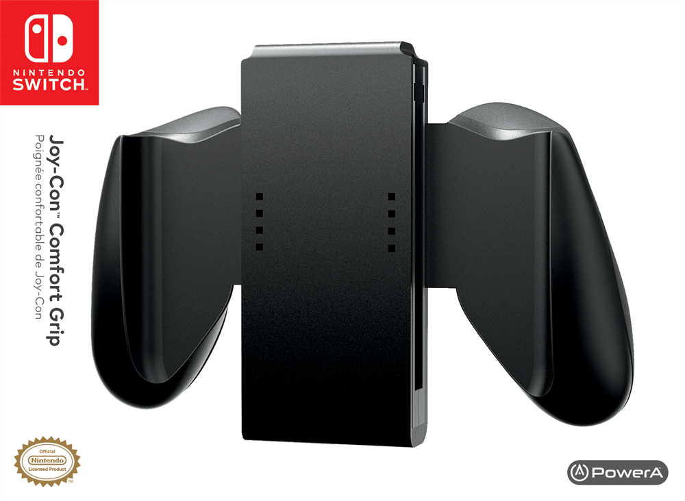 PowerA 1501064-01 Comfort Grip Nintendo Switch Joy-Con fekete kontroller markolat