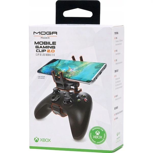 PowerA 1519066-01 MOGA Mobile Clip 2.0 Xbox One/Series X|S fekete kontroller tartókar