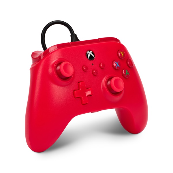 PowerA 1519366-01 Xbox Series X|S/Xbox One vezetékes piros kontroller