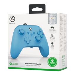 PowerA 1519367-01 Xbox Series X|S/Xbox One vezetékes kék kontroller