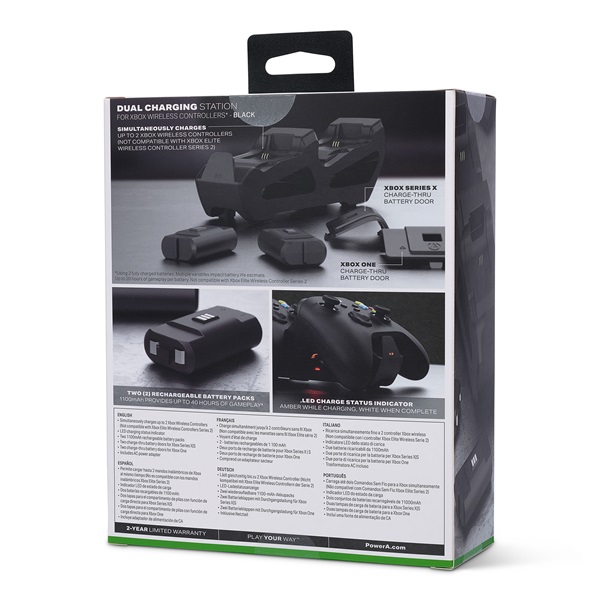 PowerA 1519564-01 Xbox Series X|S/Xbox One Dual Charger fekete dokkoló töltőállomás