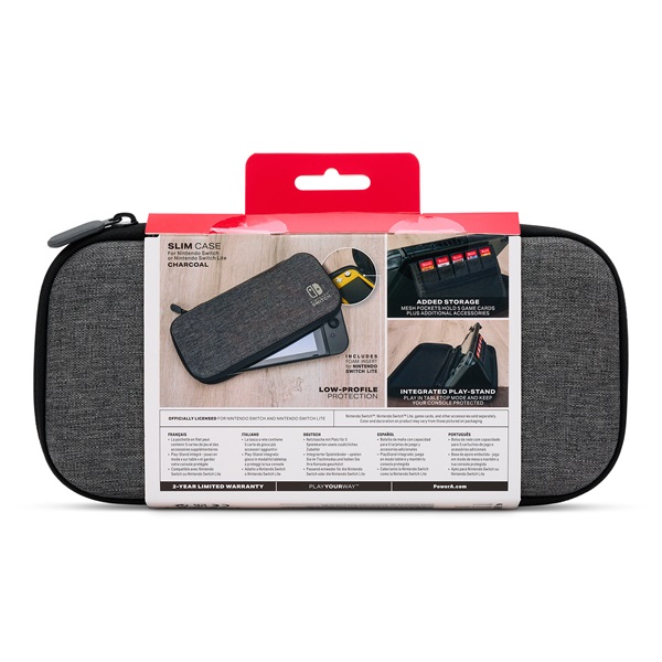 PowerA 1522651-01 Nintendo Switch/Lite grafit vékony védőtok