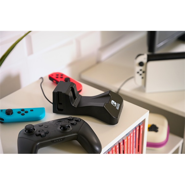 PowerA 1525991-01 Nintendo Switch/Lite/OLED Charging Base fekete kontroller töltőállomás