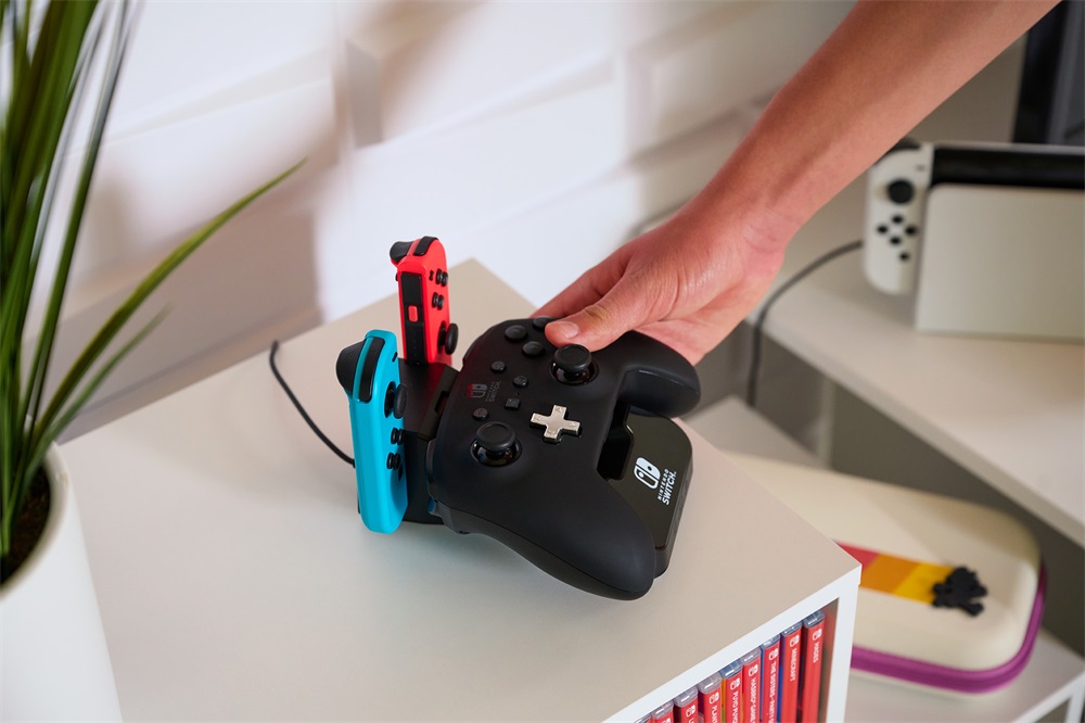 PowerA 1525991-01 Nintendo Switch/Lite/OLED Charging Base fekete kontroller töltőállomás