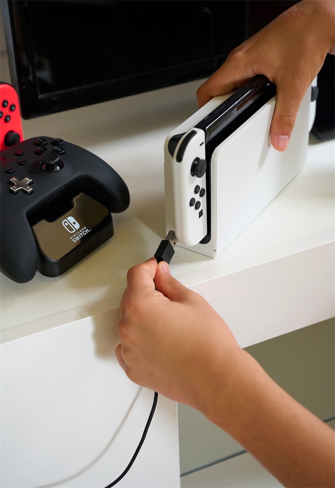 PowerA 1525991-01 Nintendo Switch/Lite/OLED Charging Base fekete kontroller töltőállomás