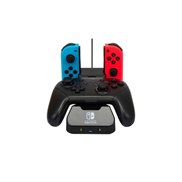 PowerA 1525991-01 Nintendo Switch/Lite/OLED Charging Base fekete kontroller töltőállomás (Újracsomagolt)