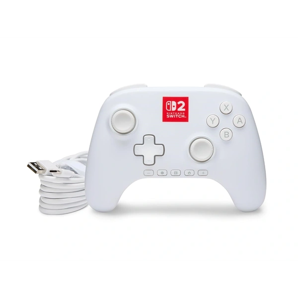 PowerA Advantage Lumectra fehér Nintendo Switch 2 vezetékes kontroller