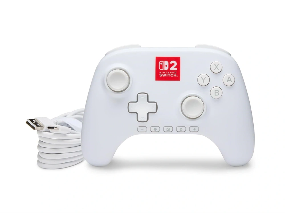 PowerA Advantage Lumectra fehér Nintendo Switch 2 vezetékes kontroller