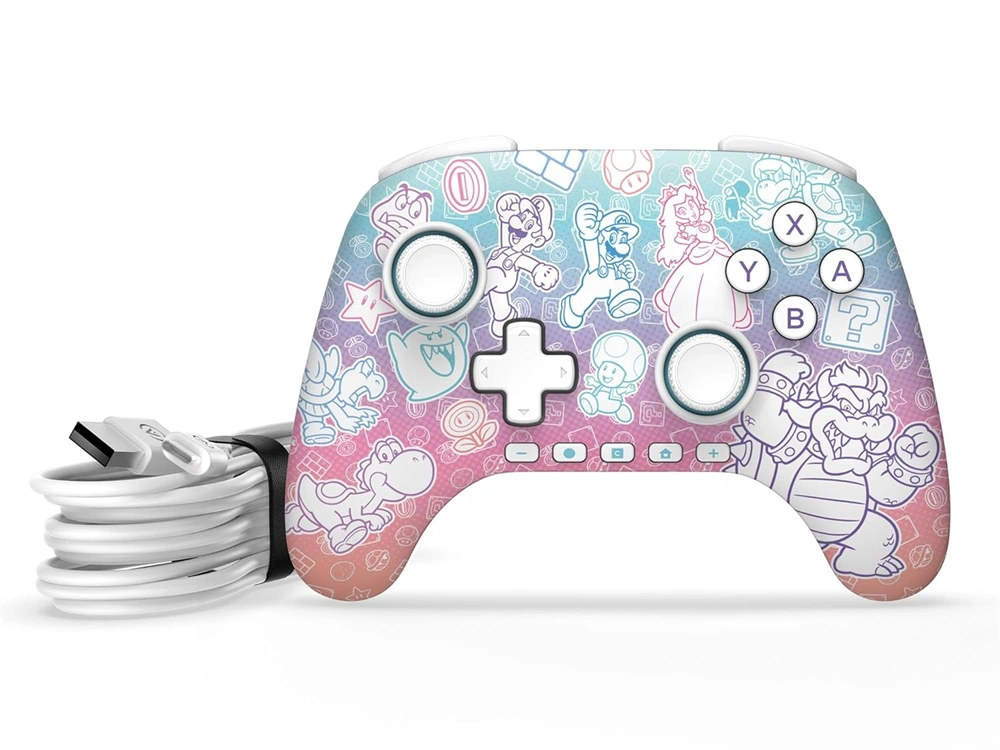 PowerA Advantage Mushroom Kingdom Nintendo Switch 2 vezetékes kontroller