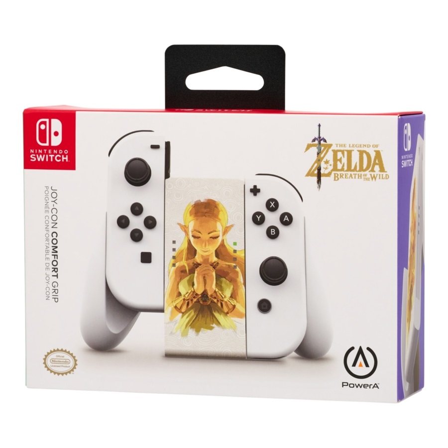 PowerA NSAC0059-01 Comfort Grip Nintendo Switch Joy-Con Princess Zelda fehér kontroller markolat
