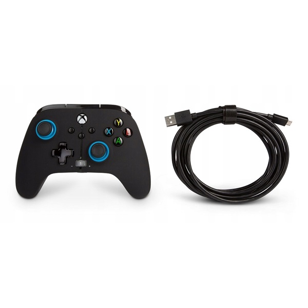 PowerA 1518817-01 Enhanced Xbox Series X|S/Xbox One/PC vezetékes fekete-kék kontroller