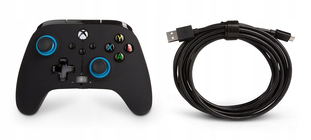 PowerA 1518817-01 Enhanced Xbox Series X|S/Xbox One/PC vezetékes fekete-kék kontroller