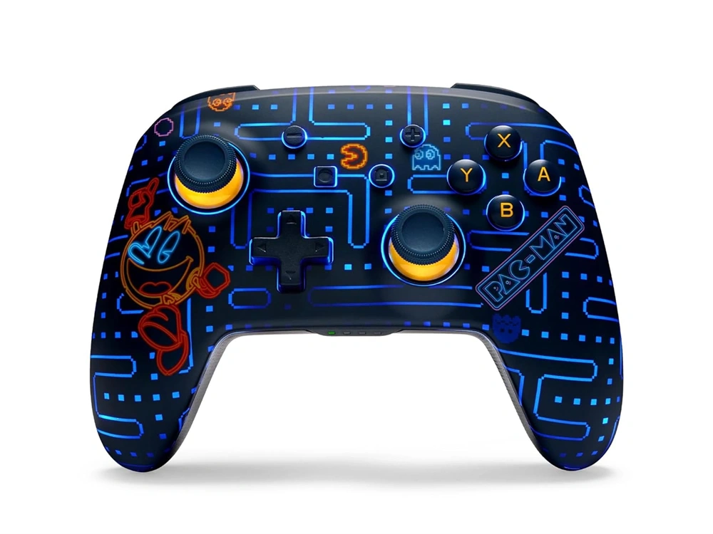 PowerA Enhanced Lumectra Nintendo Switch Pac Man, Neon Arcade vezeték nélküli kontroller