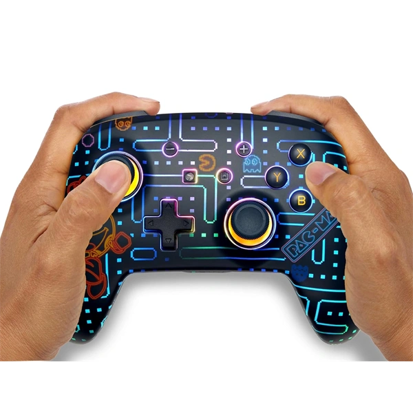 PowerA Enhanced Lumectra Nintendo Switch Pac Man, Neon Arcade vezeték nélküli kontroller