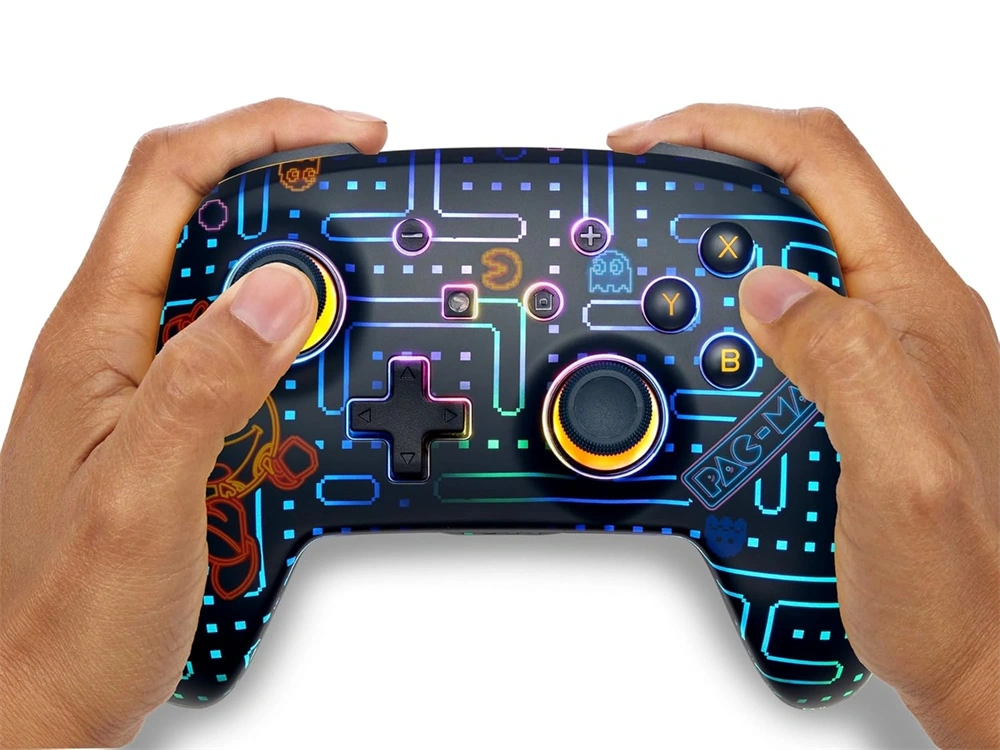 PowerA Enhanced Lumectra Nintendo Switch Pac Man, Neon Arcade vezeték nélküli kontroller