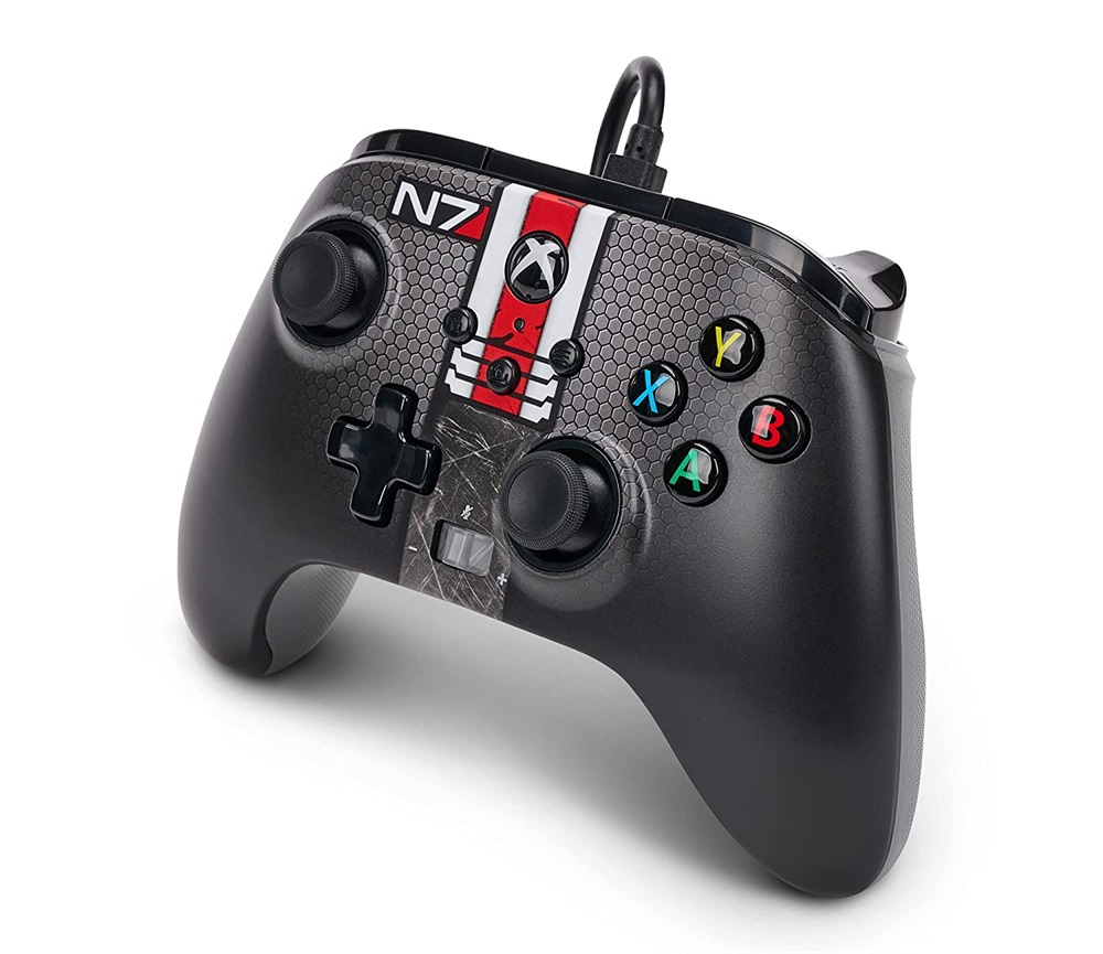 PowerA 1524523-01 Enhanced Xbox Series X|S/Xbox One/PC vezetékes Mass Effect N7 kontroller