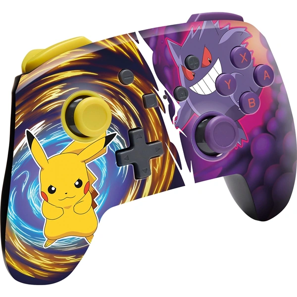 PowerA NANO Enhanced Nintendo Switch Pikcahu vs Gengar kis méretű vezeték nélküli kontroller