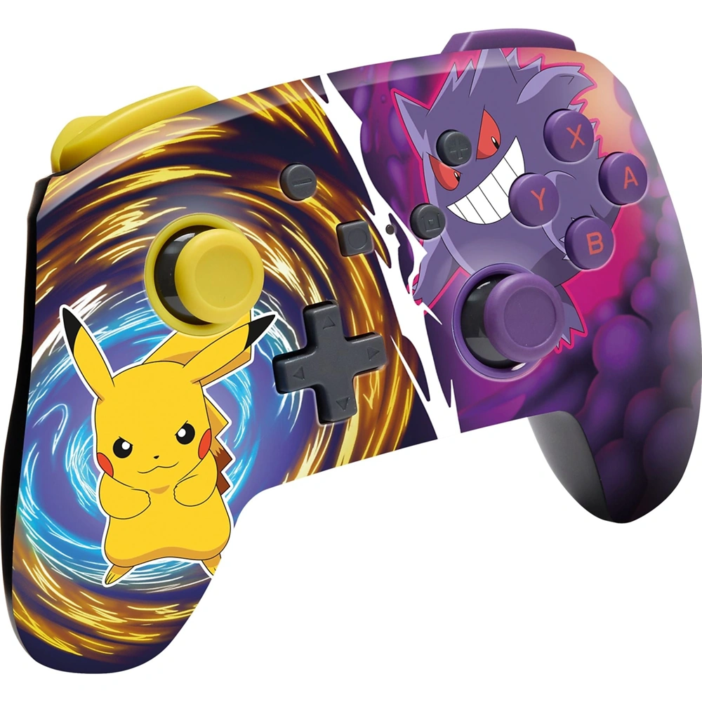 PowerA NANO Enhanced Nintendo Switch Pikcahu vs Gengar kis méretű vezeték nélküli kontroller