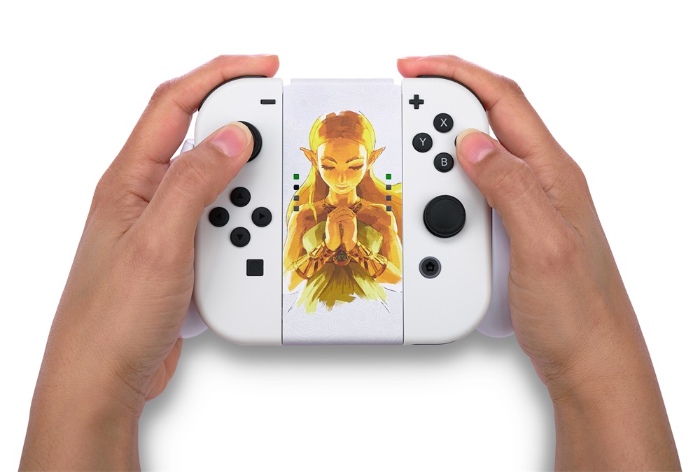 PowerA NSAC0059-01 Comfort Grip Nintendo Switch Joy-Con Princess Zelda fehér kontroller markolat