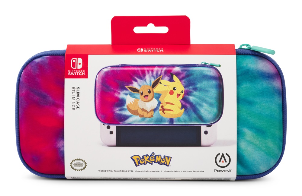 PowerA NSCS0234-01 Slim Nintendo Switch/OLED/Lite Tie-Dye Pikachu & Eevee védőtok