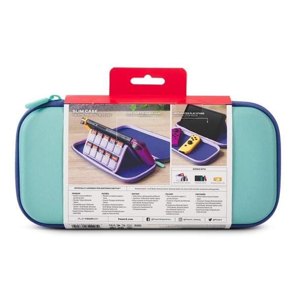 PowerA NSCS0234-01 Slim Nintendo Switch/OLED/Lite Tie-Dye Pikachu & Eevee védőtok