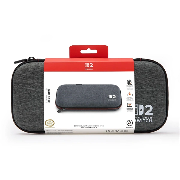PowerA NSCS0528-01 Nintendo Switch 2 - Dark Heather Grey szürke vékony védőtok