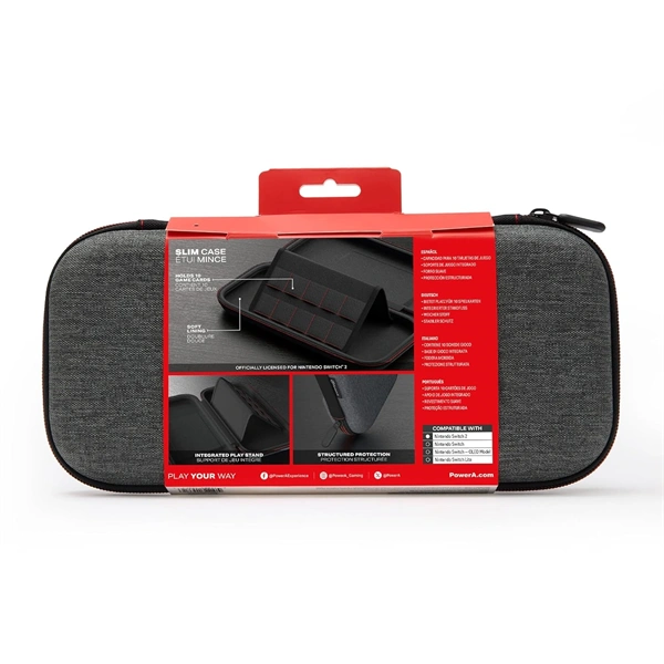 PowerA NSCS0528-01 Nintendo Switch 2 - Dark Heather Grey szürke vékony védőtok
