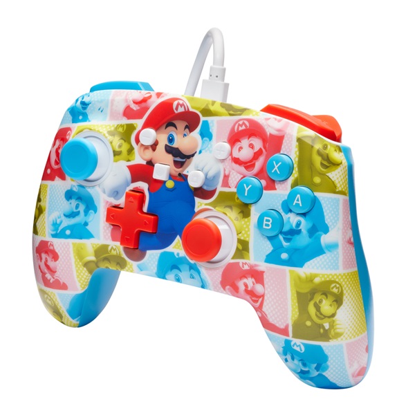 PowerA NSGP0282-01 Enhanced Nintendo Switch vezetékes Mario Hero Reel kontroller