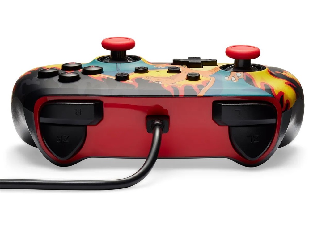 PowerA NSGP0283-01 Enhanced Nintendo Switch vezetékes Charizard Firestorm kontroller