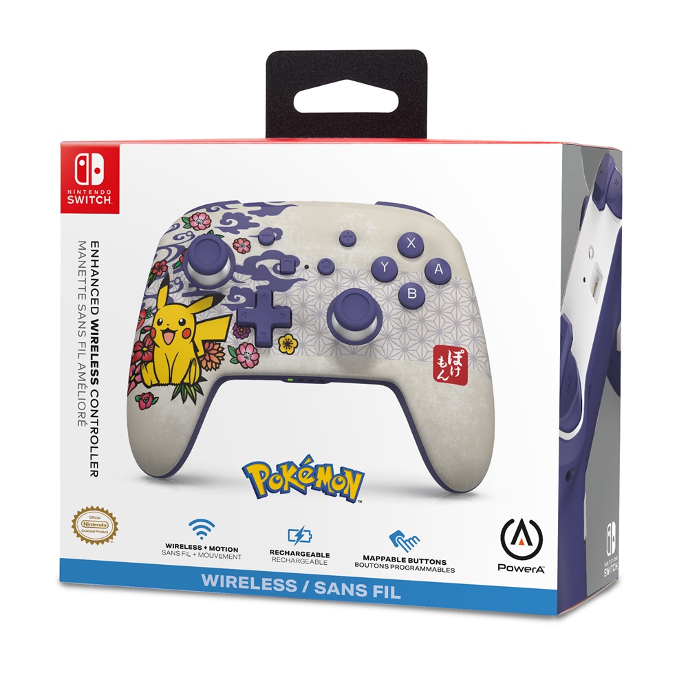 PowerA NSGP0324-01 Enhanced Nintendo Switch vezeték nélküli Pikachu Blossom kontroller