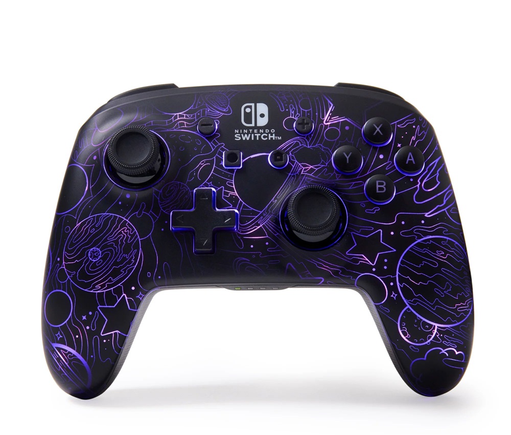 PowerA NSGP0349-01 Enhanced Nintendo Switch vezeték nélküli Lumectra Etched Galaxy kontroller
