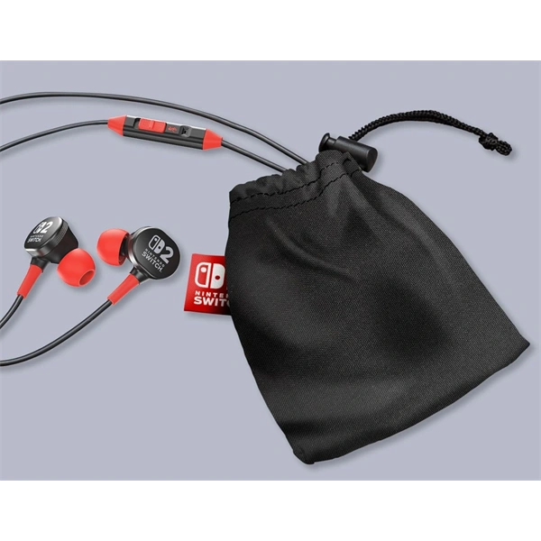 PowerA Nintendo Switch 2, fekete vezetékes fülhallgató